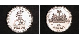 25 Gourde Гаити (1804 - ) Серебро 