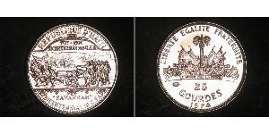 25 Gourde Гаити (1804 - ) Серебро 