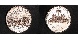 25 Gourde Гаити (1804 - ) Серебро 
