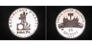 25 Gourde Гаити (1804 - ) Серебро 