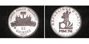 25 Gourde Гаити (1804 - ) Серебро 