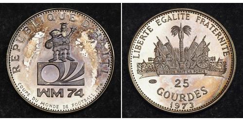 25 Gourde Гаити (1804 - ) Серебро 
