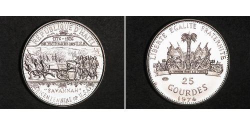 25 Gourde Гаити (1804 - ) Серебро 