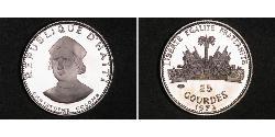 25 Gourde Гаїті (1804 - ) Срібло 