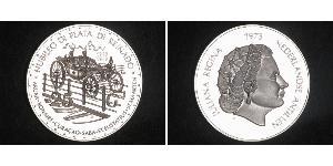 25 Gulden Antille Olandesi (1954 – 2010) Argento Juliana of the Netherlands (1909 – 2004)
