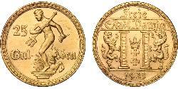 25 Gulden Gdansk (1920-1939) Gold 