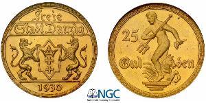 25 Gulden Gdansk (1920-1939) Gold 