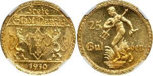 25 Gulden Gdansk (1920-1939) Gold 