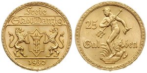 25 Gulden Gdansk (1920-1939) Gold 