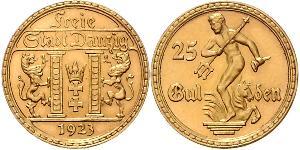 25 Gulden Gdansk (1920-1939) Gold 