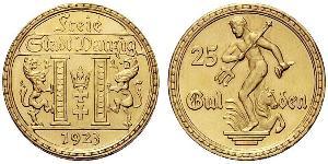 25 Gulden Gdansk (1920-1939) Gold 