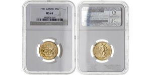 25 Gulden Gdansk (1920-1939) Gold 