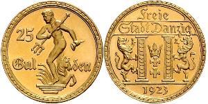 25 Gulden Gdansk (1920-1939) Or 