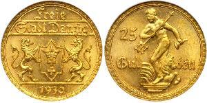 25 Gulden Gdansk (1920-1939) Oro 