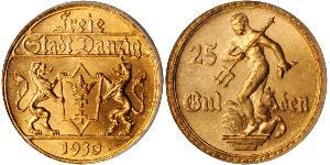 25 Gulden Gdansk (1920-1939) Oro 