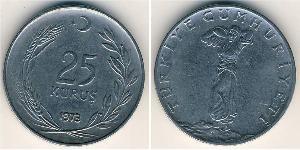 25 Kurush Turquie (1923 - ) Cuivre/Nickel 