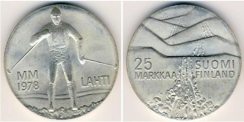 25 Mark Finlandia (1917 - ) Argento 