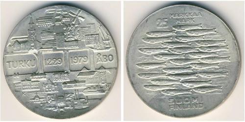 25 Mark Finlandia (1917 - ) Argento 