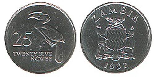 25 Ngwee Sambia (1964 - ) Nickel/Stahl 