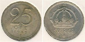 25 Ore Sweden Copper/Nickel 