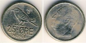 25 Ore Norvège Cuivre/Nickel 