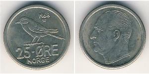 25 Ore Norwegen Kupfer/Nickel 