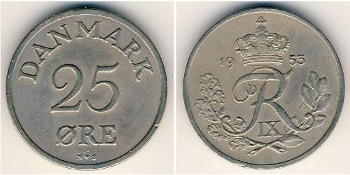25 Ore Dinamarca Níquel/Cobre 