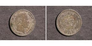 25 Ore Dinamarca Plata Christian IX de Dinamarca (1818-1906)