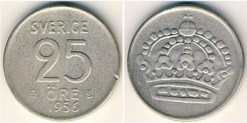 25 Ore Schweden Silber 