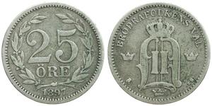 25 Ore Sweden Silver 