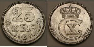 25 Ore 丹麦 銀 