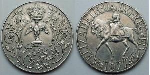 25 Penny Feriind Kiningrik (1922-) Argent Elizabeth II (1926-2022)