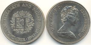 25 Penny Feriind Kiningrik (1922-) Cuivre/Nickel Elizabeth II (1926-2022)