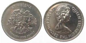 25 Penny Île Sainte-Hélène (1981 - ) Cuivre/Nickel Elizabeth II (1926-2022)