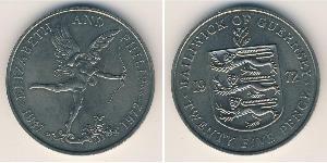 25 Penny Guernsey Kupfer/Nickel 