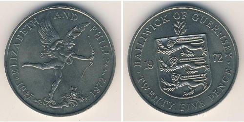 25 Penny Guernsey Kupfer/Nickel 