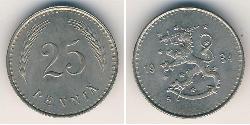 25 Penny Finlandia (1917 - ) Níquel/Cobre 