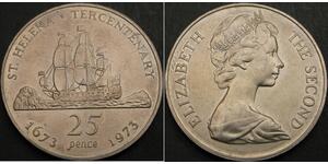 25 Penny  Rame/Nichel Elisabetta II (1926-2022)