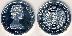 25 Penny Isola di Man  Elisabetta II (1926-2022)