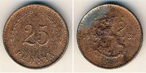 25 Penny 芬兰 銅 