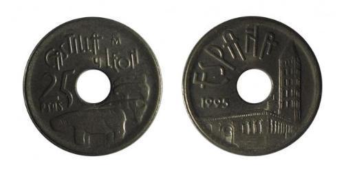 25 Peseta Kingdom of Spain (1976 - ) Bronze/Aluminium Juan Carlos I of Spain (1938 - )