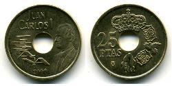 25 Peseta Reino de España (1976 - ) Bronze/Aluminium Juan Carlos I (1938 - )