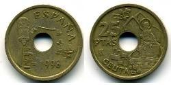 25 Peseta Royaume d’Espagne (1976 - ) Bronze/Aluminium 