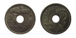 25 Peseta Royaume d’Espagne (1976 - ) Bronze/Aluminium Juan Carlos I (1938 - )