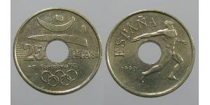 25 Peseta Reino de España (1976 - ) Bronze/Nickel Juan Carlos I (1938 - )