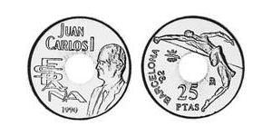 25 Peseta Royaume d’Espagne (1976 - ) Bronze/Nickel Juan Carlos I (1938 - )