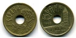 25 Peseta Regno di Spagna (1976 - ) Bronzo/Nichel 