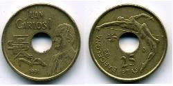 25 Peseta Regno di Spagna (1976 - ) Bronzo/Nichel Juan Carlos I (1938 - )