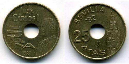 25 Peseta Regno di Spagna (1976 - ) Bronzo/Nichel Juan Carlos I (1938 - )