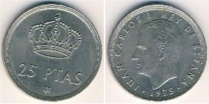 25 Peseta Francoist Spain (1936 - 1975) Kupfer/Nickel Juan Carlos I (1938 - )